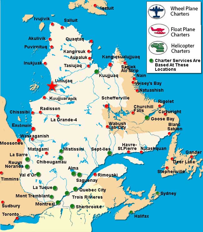 Umiujaq Charter Flights